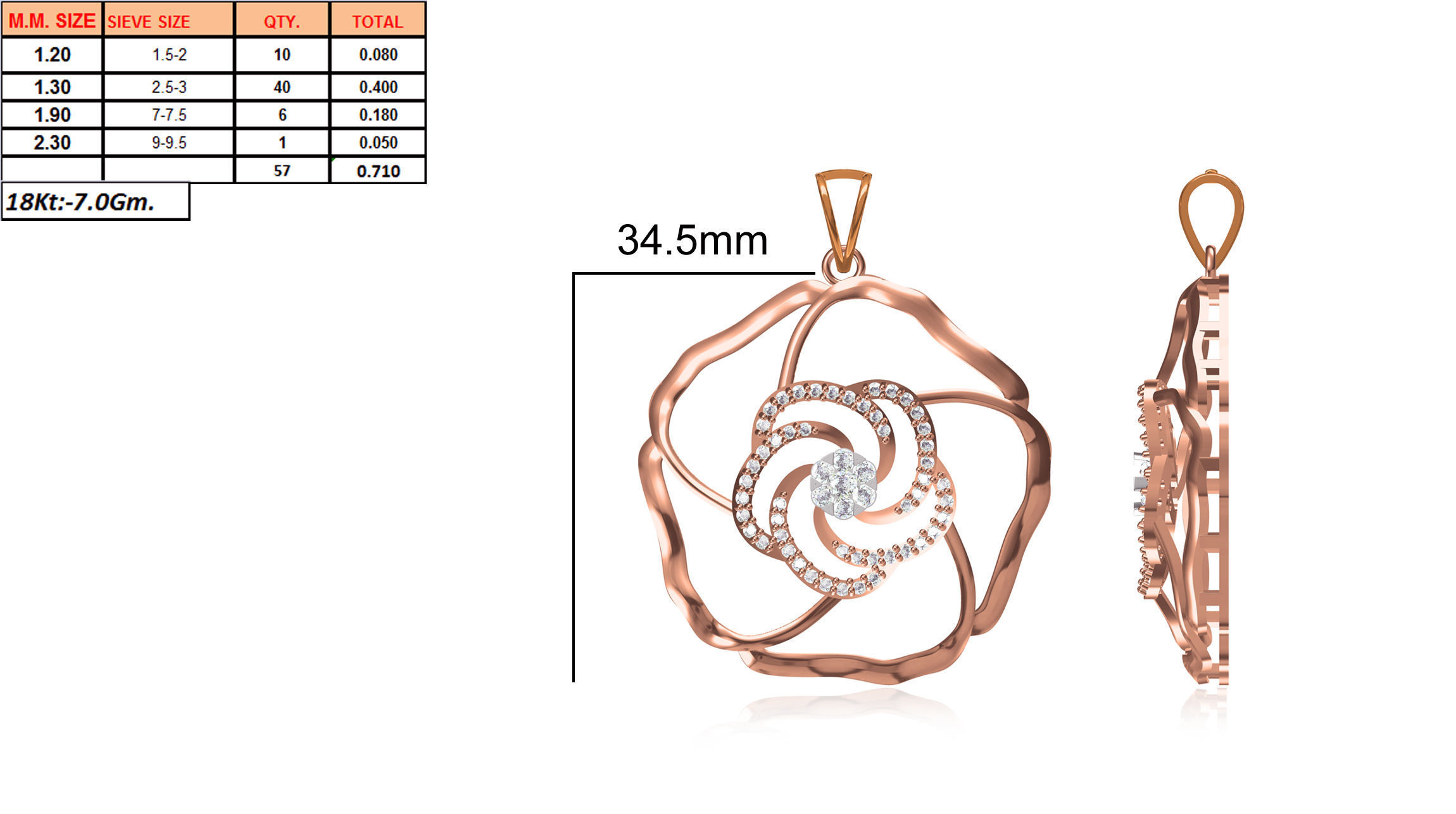 Women Unique Pendant STL OBJ FBX JCD Details 3D print model_1