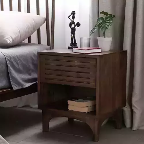 J-soo bed wooden side table
