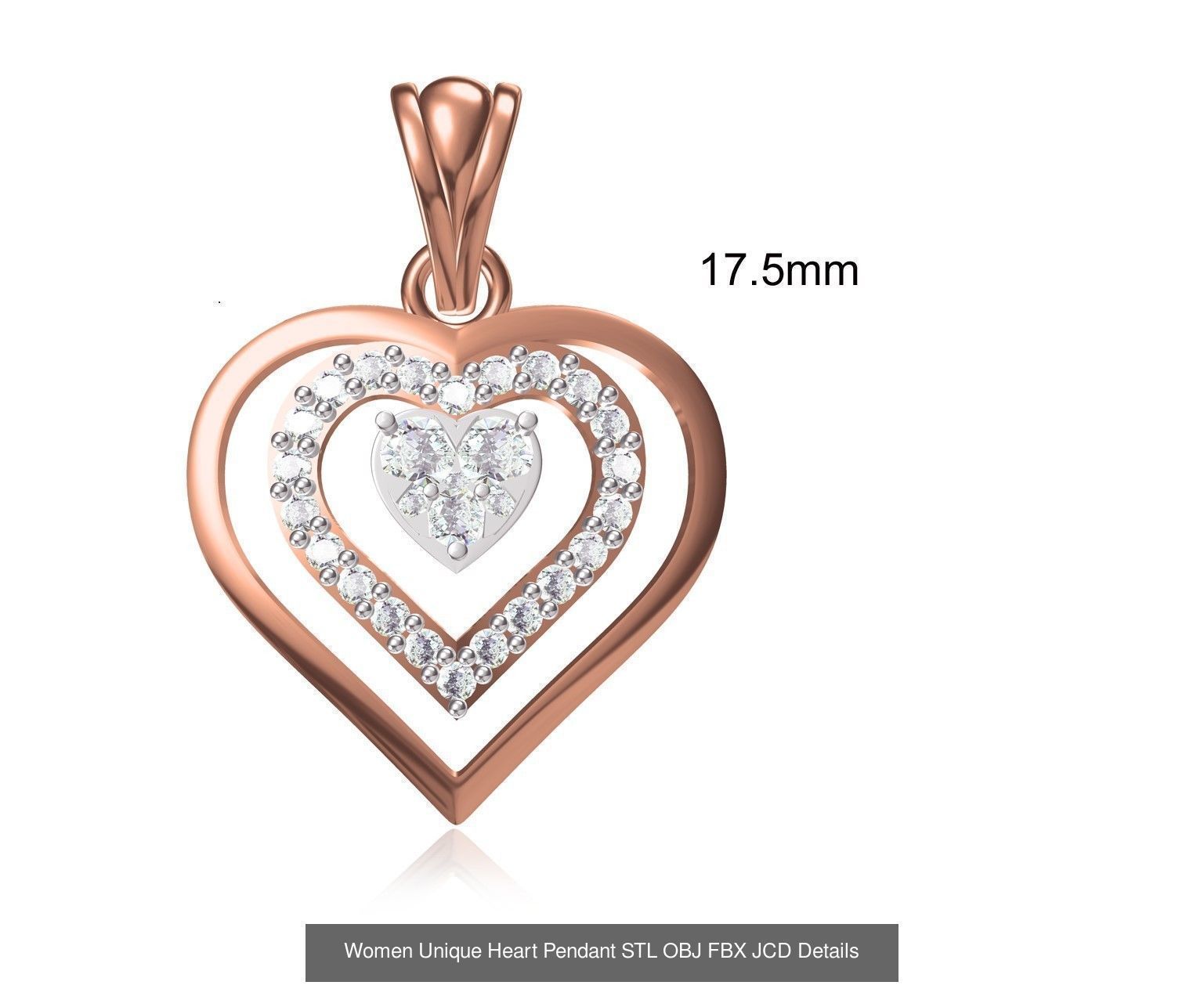 45 Women Unique Pendant STL OBJ FBX JCD Details Collection _25