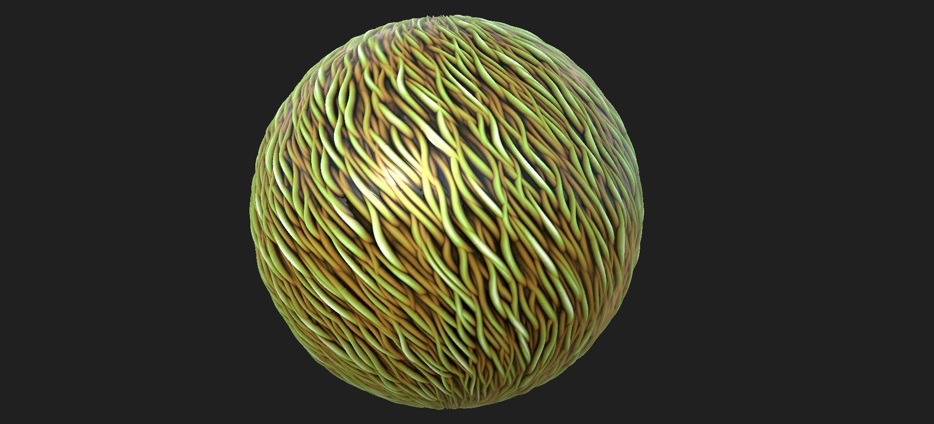 20 Stylized Fur and Hair Patterns Pack Low-poly 3D model_11