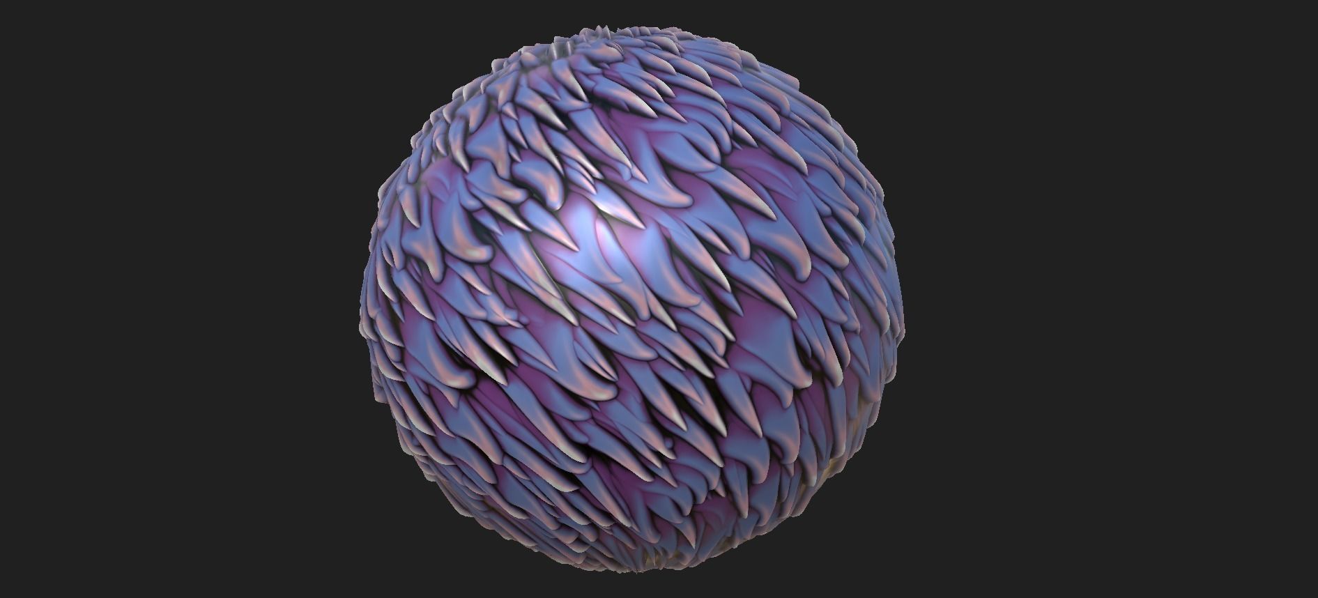 20 Stylized Fur and Hair Patterns Pack Low-poly 3D model_4