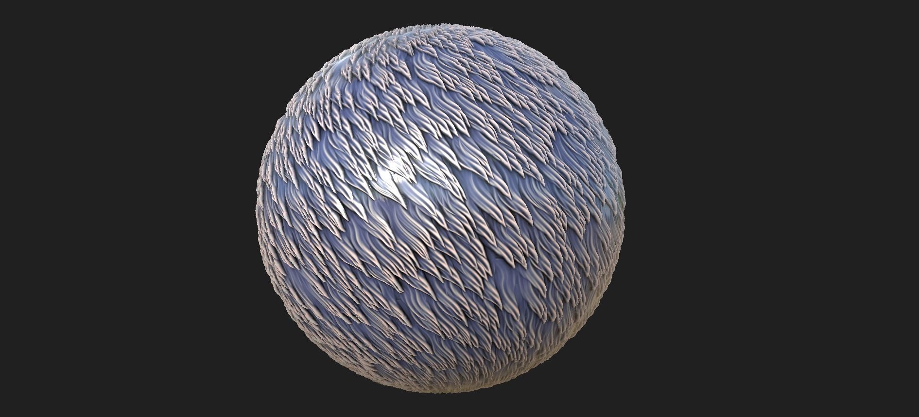 20 Stylized Fur and Hair Patterns Pack Low-poly 3D model_6