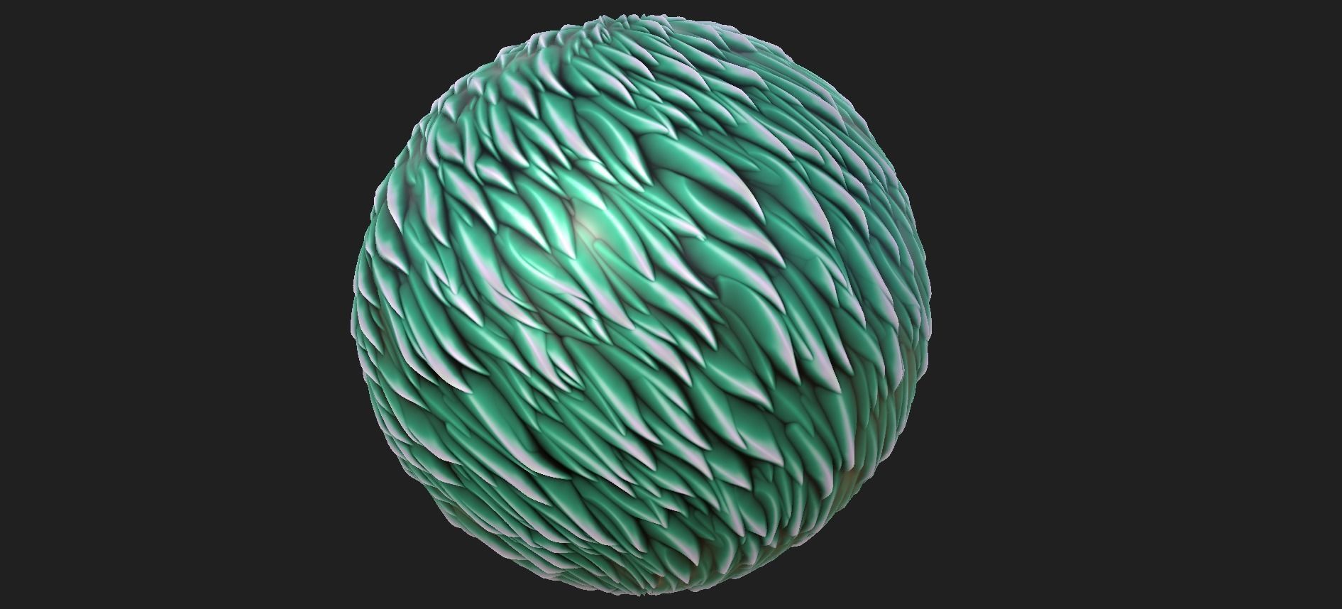 20 Stylized Fur and Hair Patterns Pack Low-poly 3D model_9