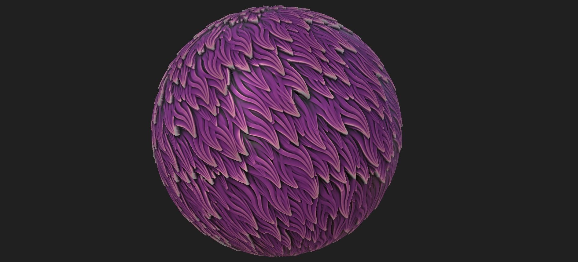 20 Stylized Fur and Hair Patterns Pack Low-poly 3D model_12