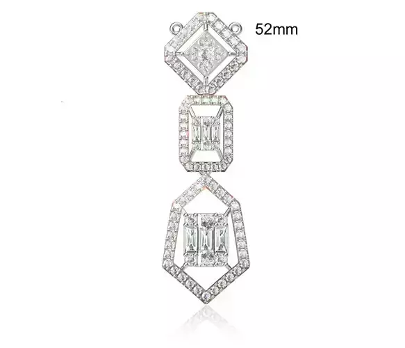 Women Heavy Unique Pendant STL FBX JCD Details