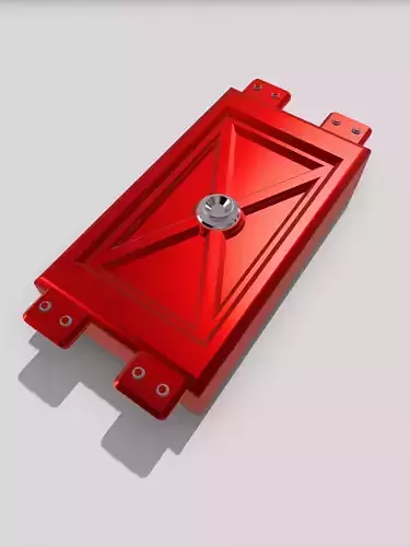 Billet Fuel Cell with filler and mounting bracket option 3D print model