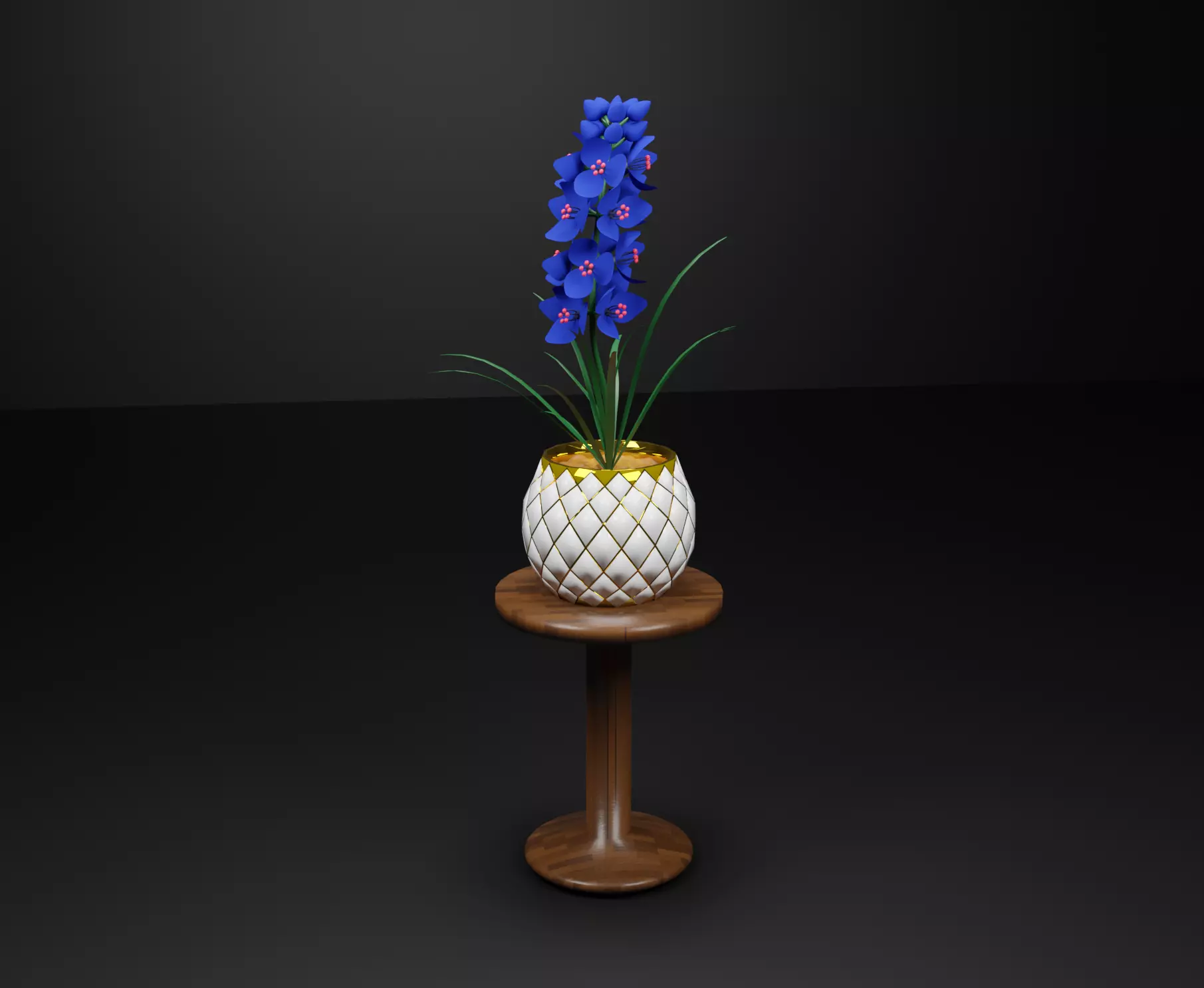 3D FLOWER Low-poly 3D model_0