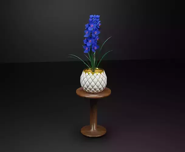 3D FLOWER Low-poly 3D model