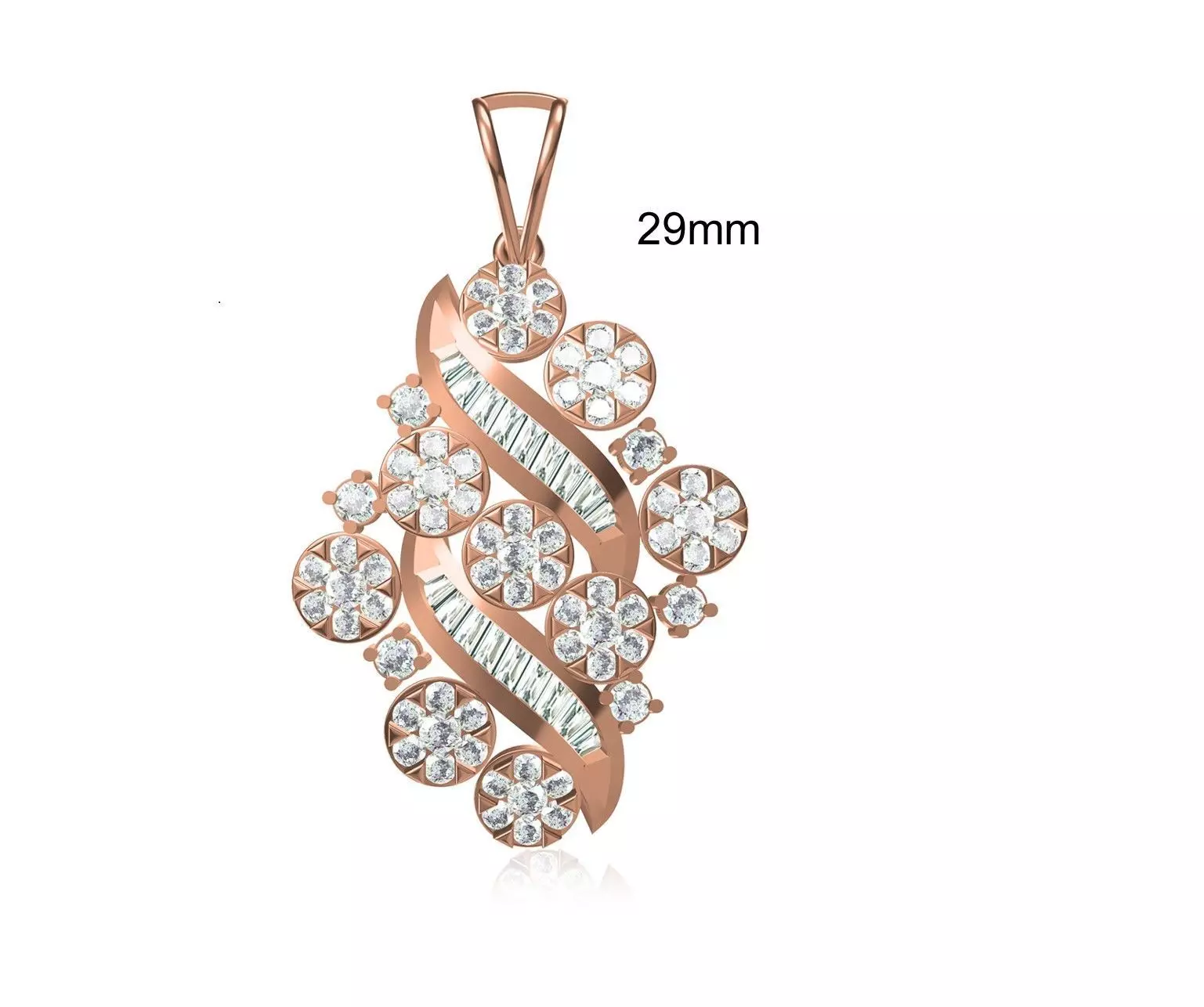 Women Heavy Unique Pendant STL FBX JCD Details 3D print model