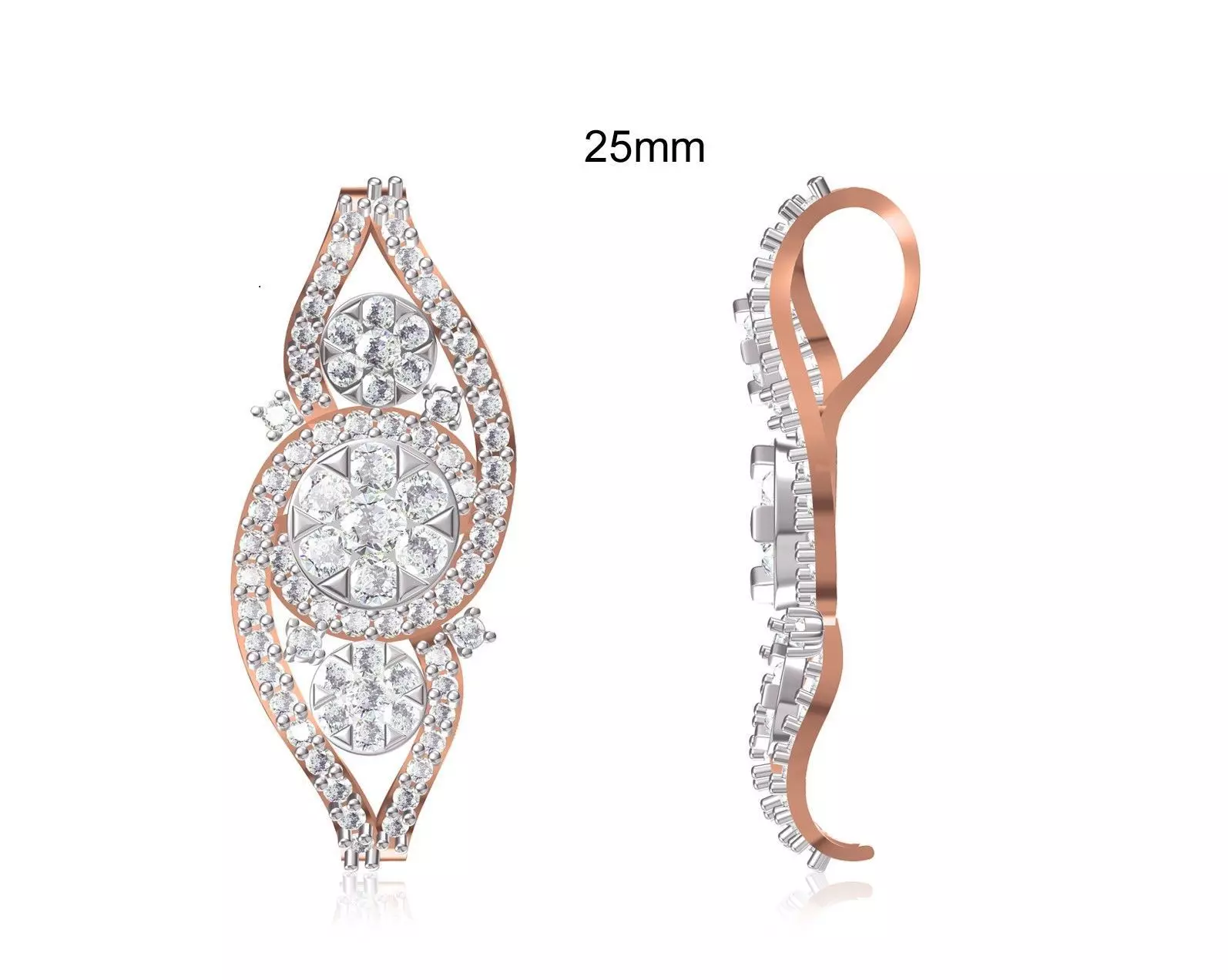 Women Heavy Unique Pendant STL FBX JCD Details 3D print model