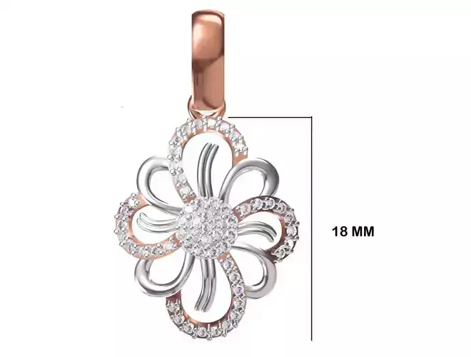 Women Heavy Unique Pendant STL FBX JCD Details