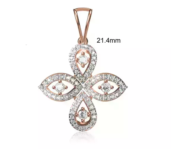 Women Heavy Unique Pendant STL FBX JCD Details