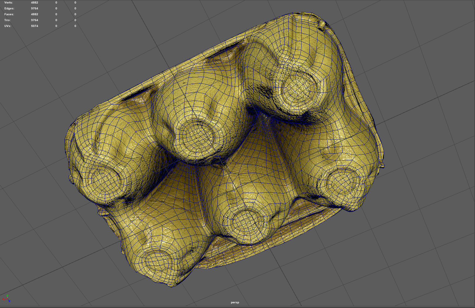 Egg Box Low-poly 3D model_14
