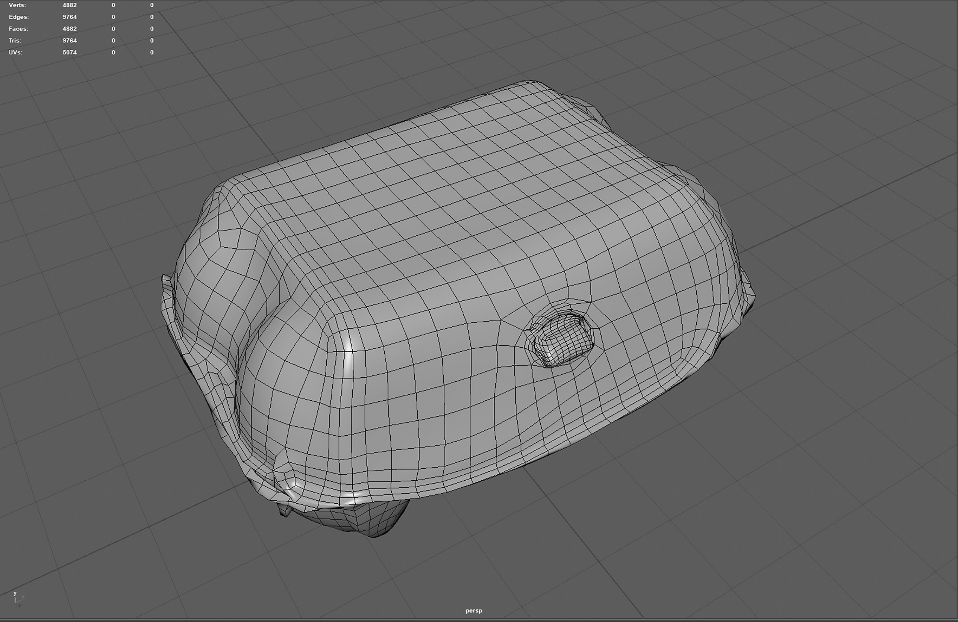 Egg Box Low-poly 3D model_16