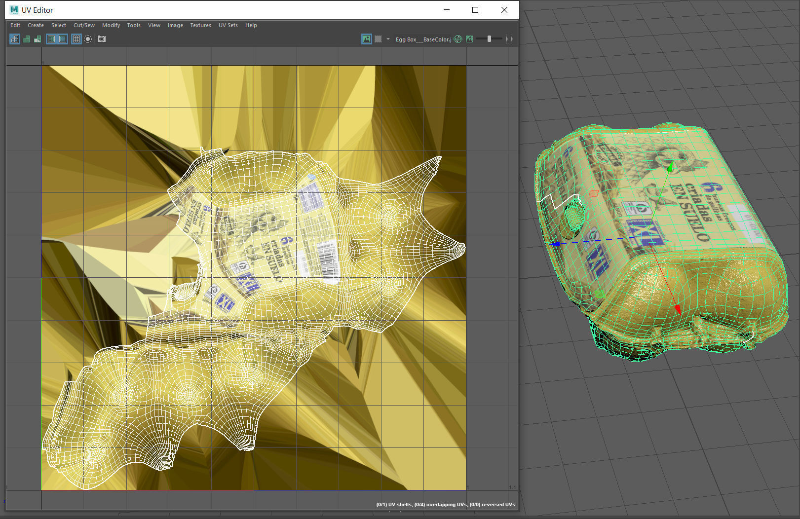 Egg Box Low-poly 3D model_15