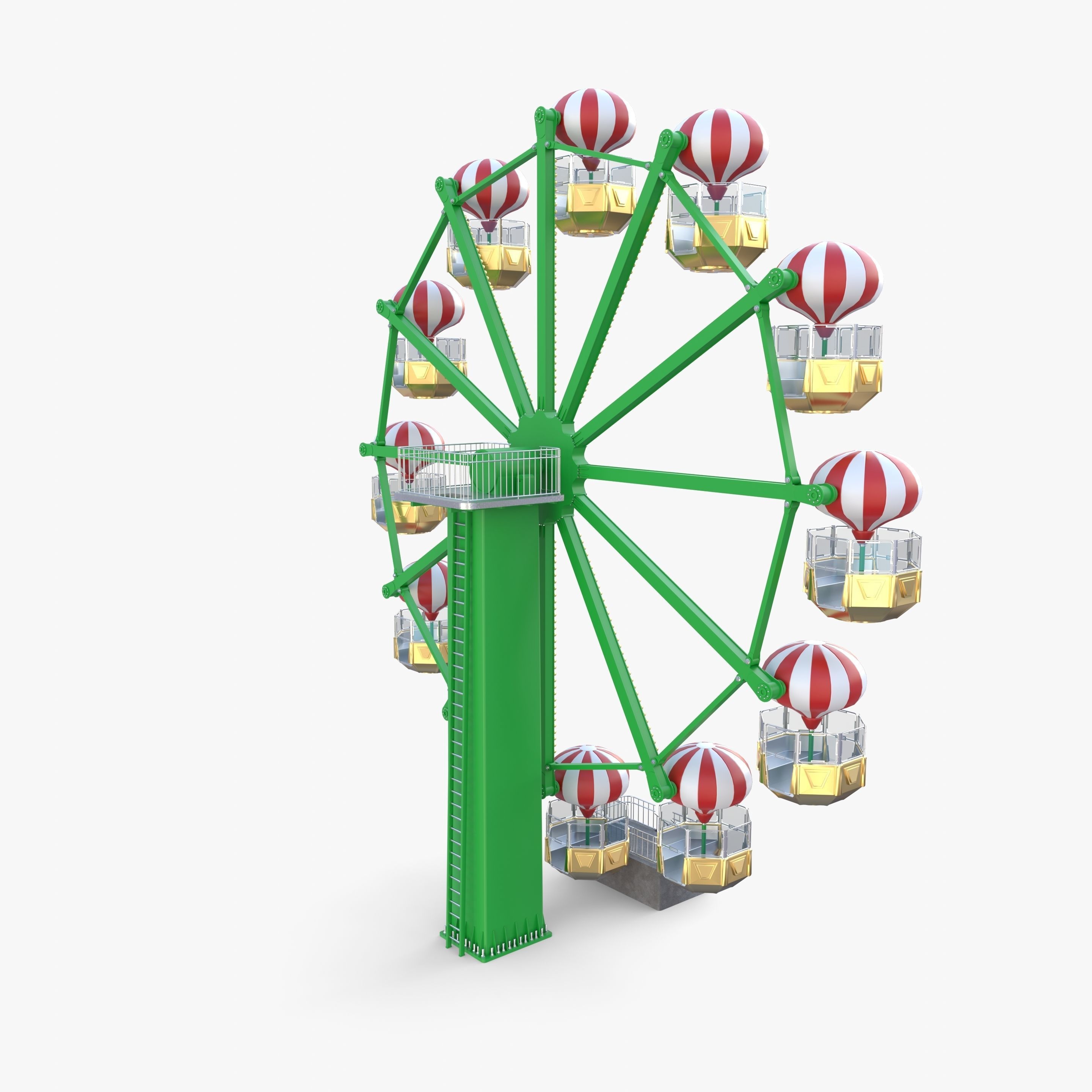 Ferris wheel v1 3D model_6