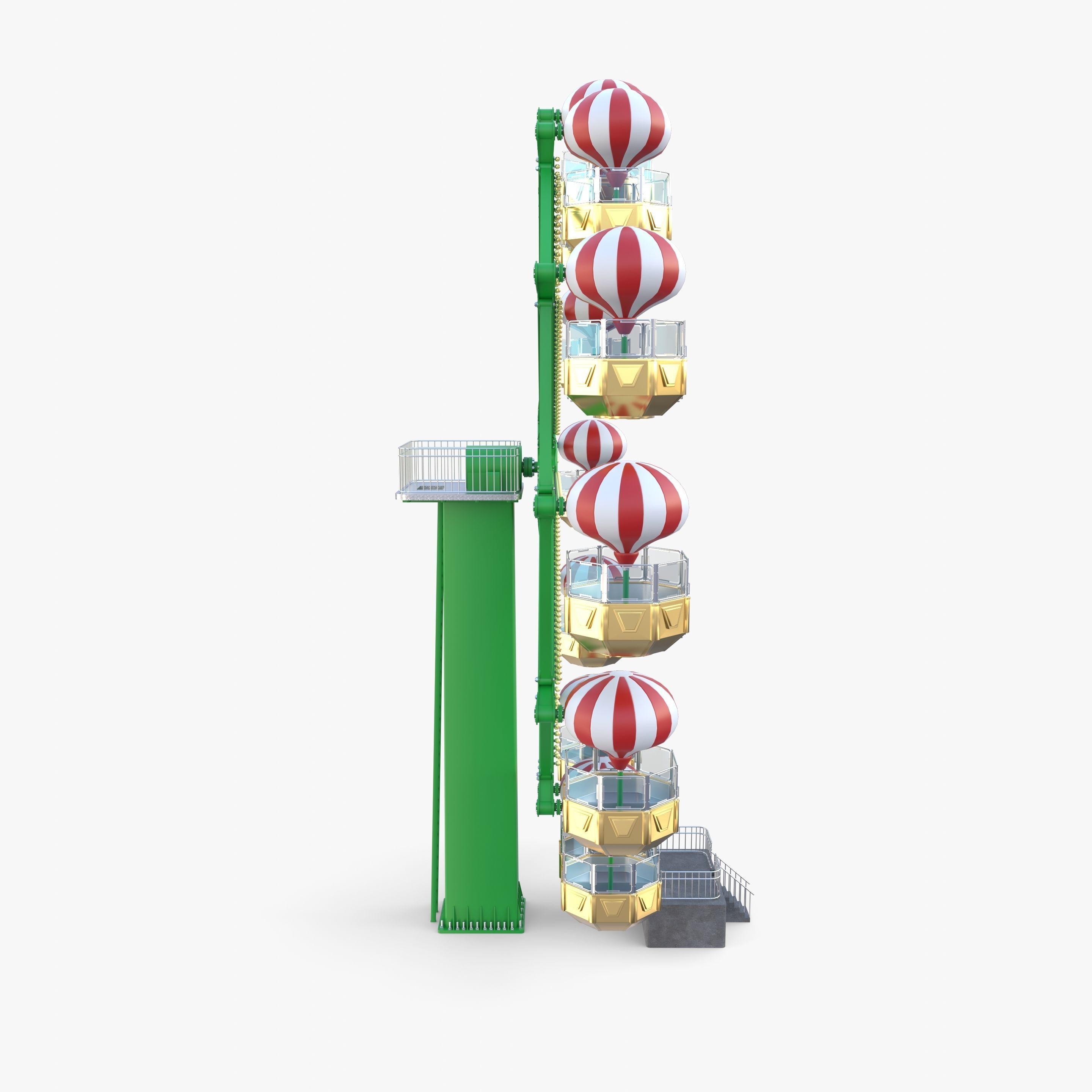 Ferris wheel v1 3D model_7