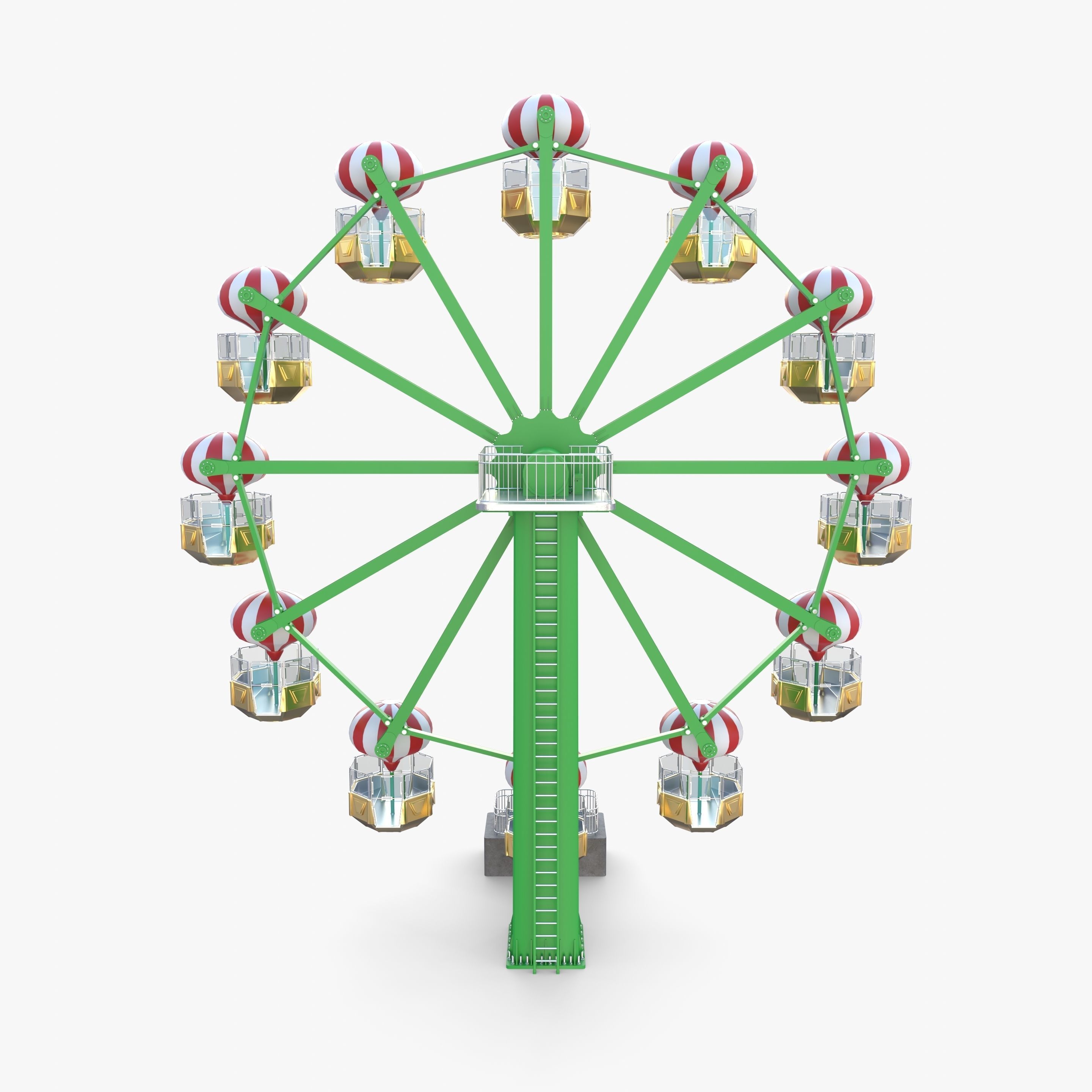 Ferris wheel v1 3D model_5