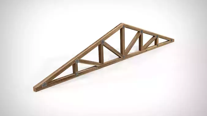 Wooden Truss Double Howe PBR