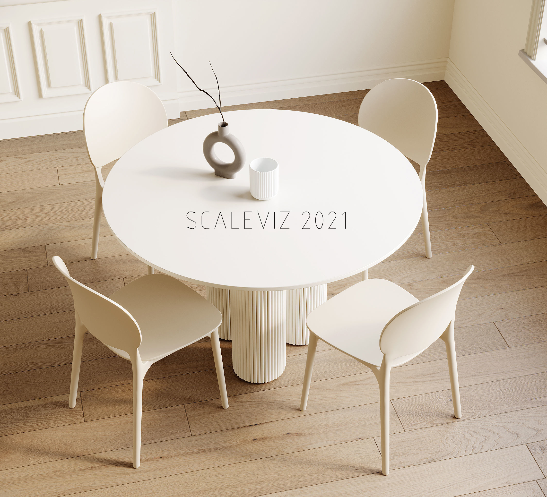 Dining Room Interior  ID405 3D model_1