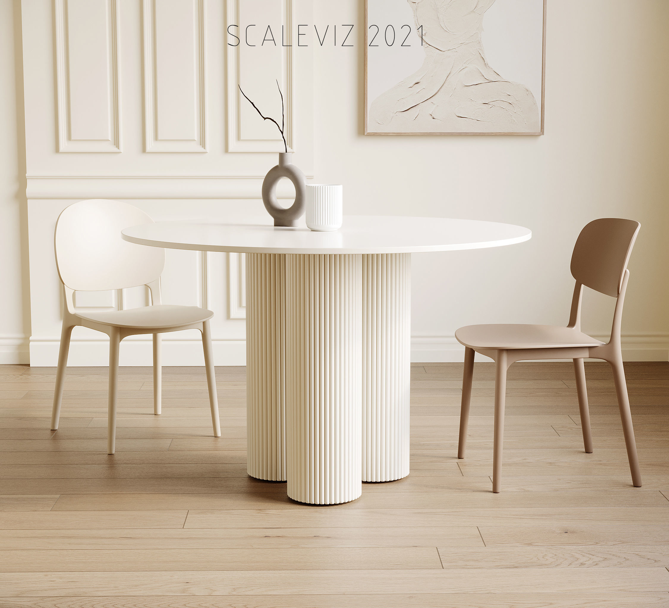 Dining Room Interior  ID405 3D model_2