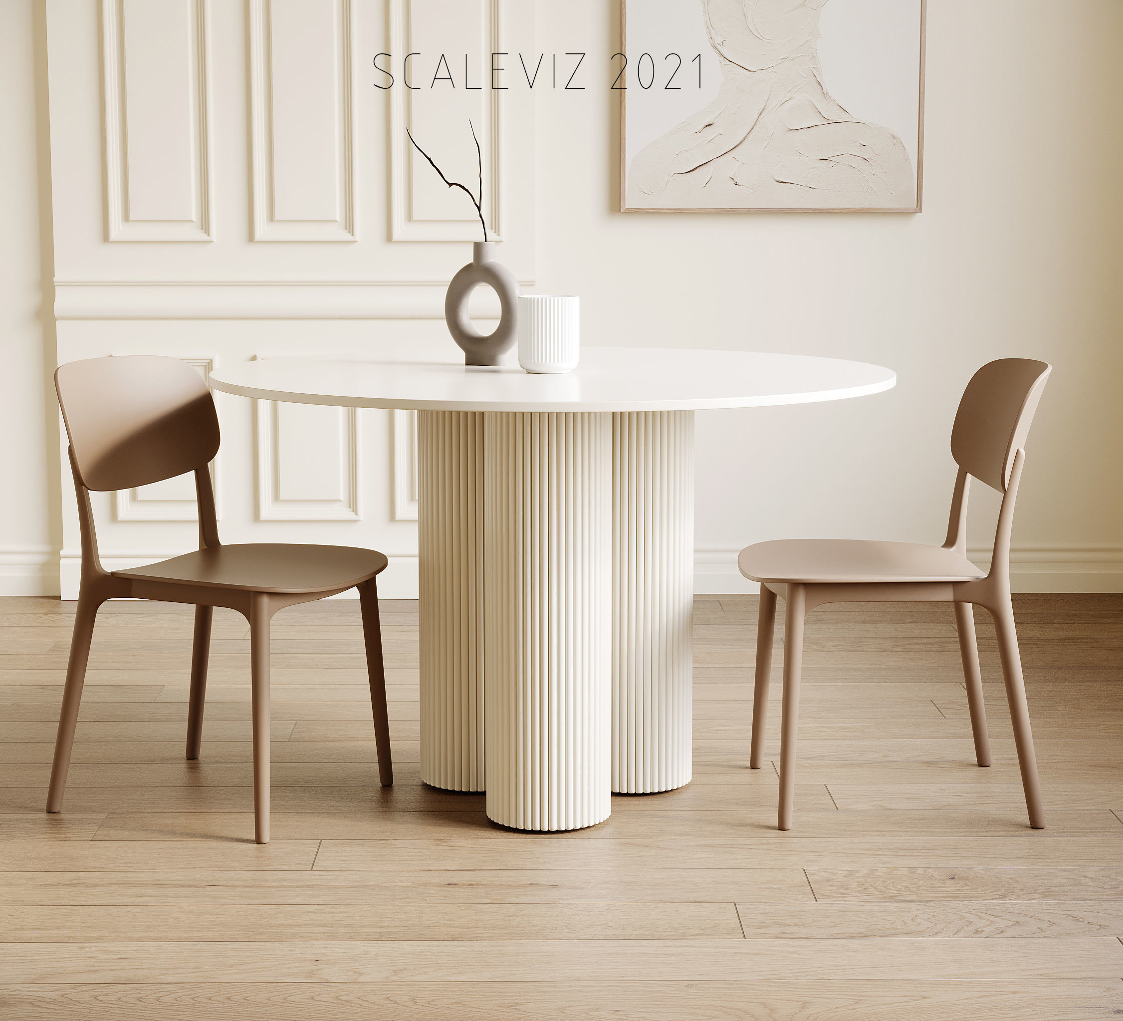 Dining Room Interior  ID405 3D model_3