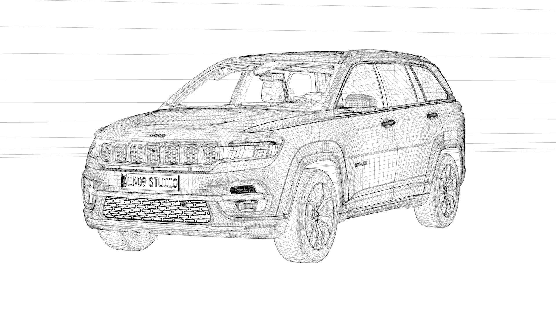 Jeep Commander 2022 3D model_9