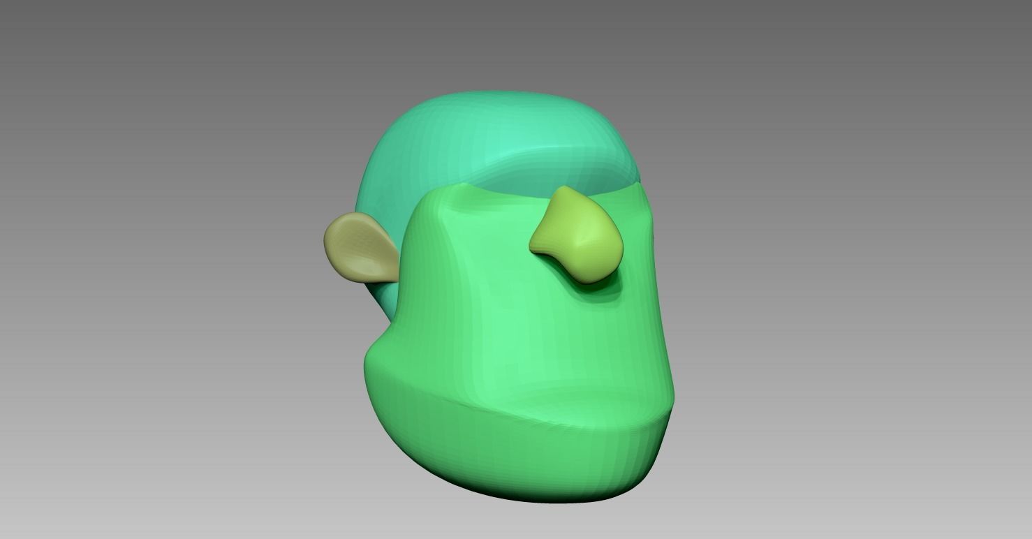 Collection of 5 Stylized Heads 3D model_10