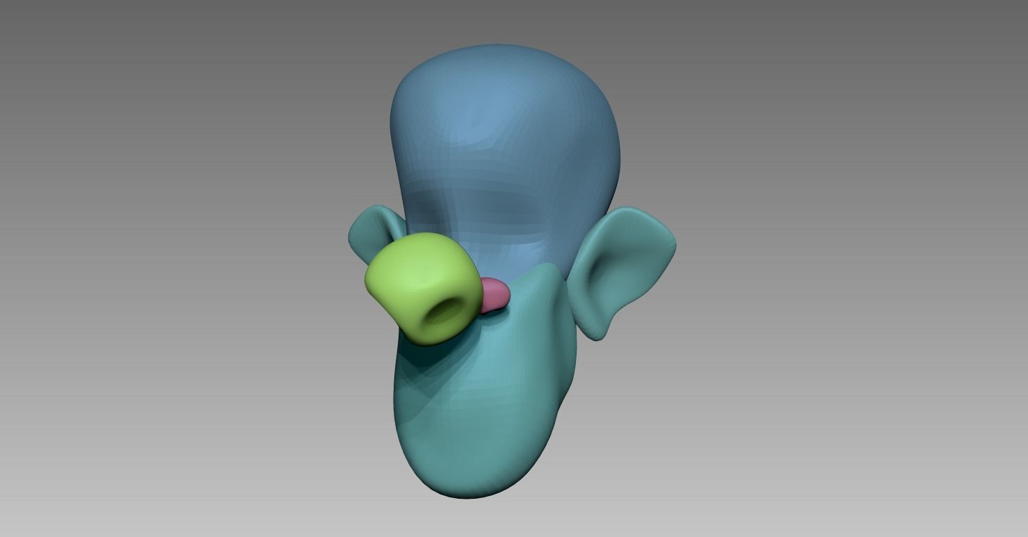 Collection of 5 Stylized Heads 3D model_9