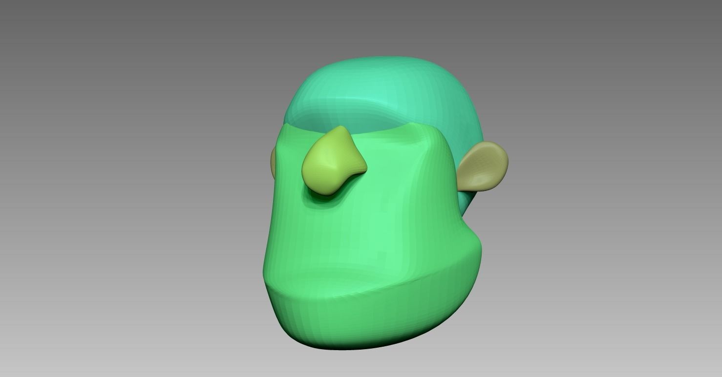 Collection of 5 Stylized Heads 3D model_11