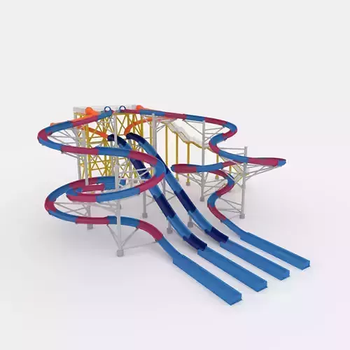 Waterpark Slide 7 3D model