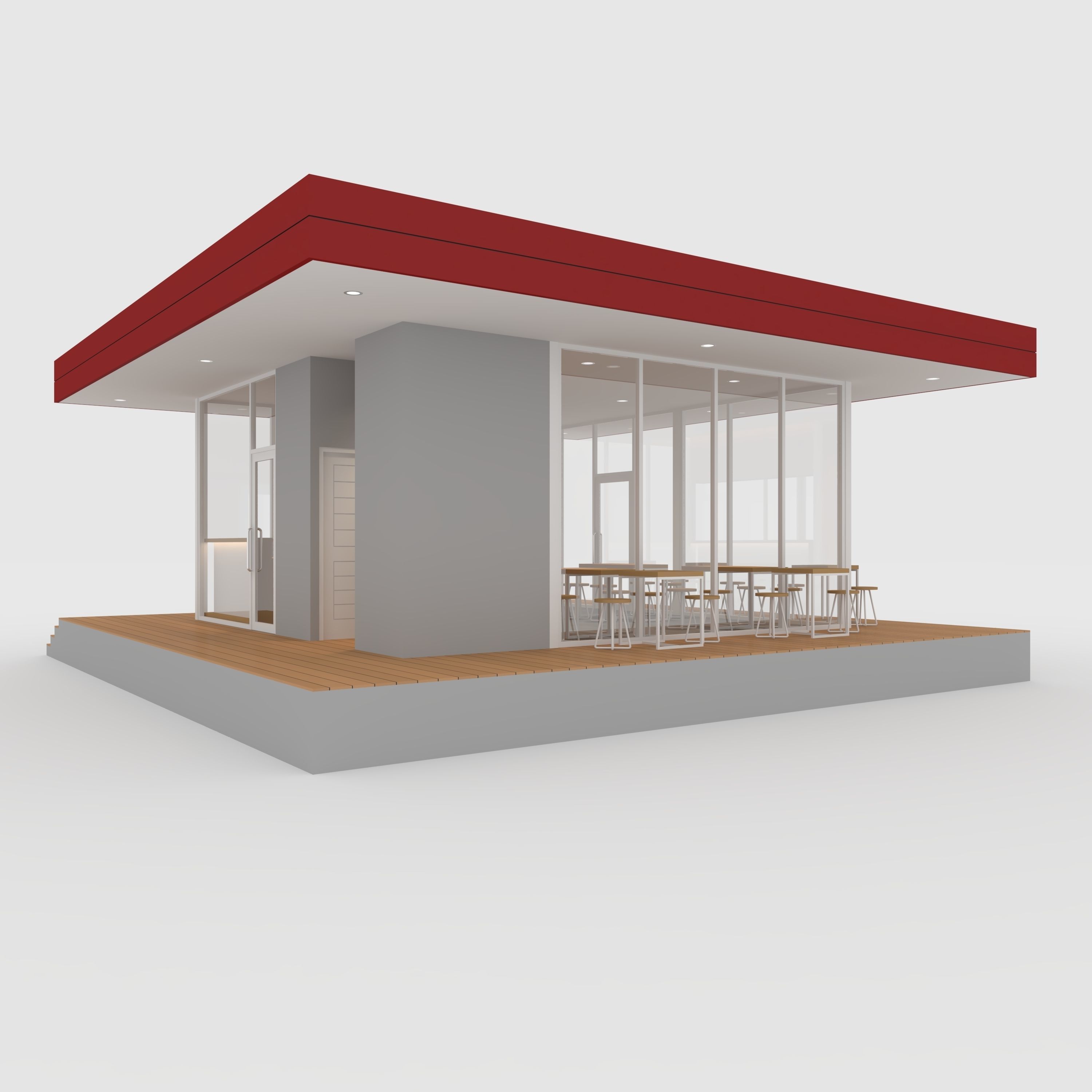 Coffee Shop 1 3D model_10