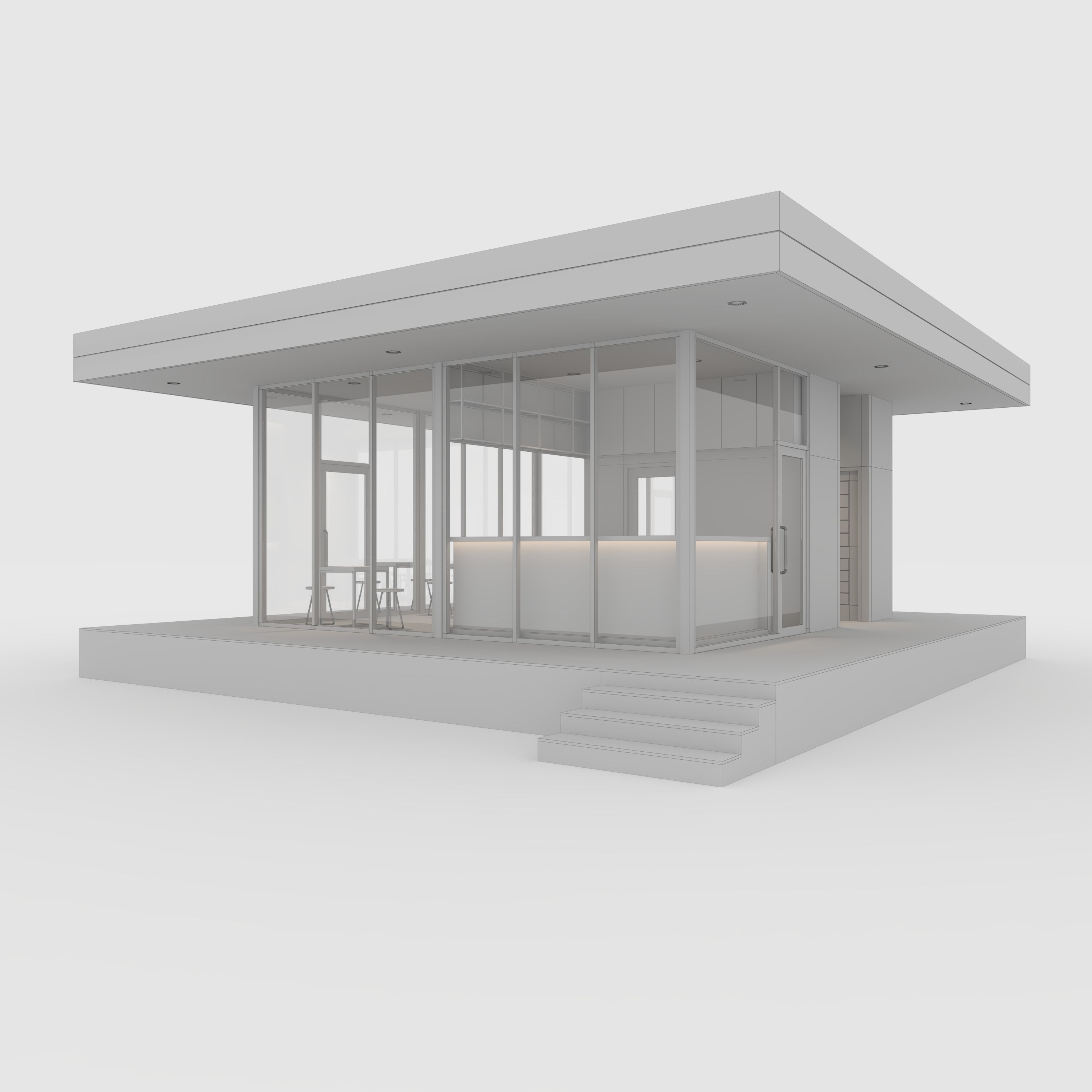 Coffee Shop 1 3D model_7