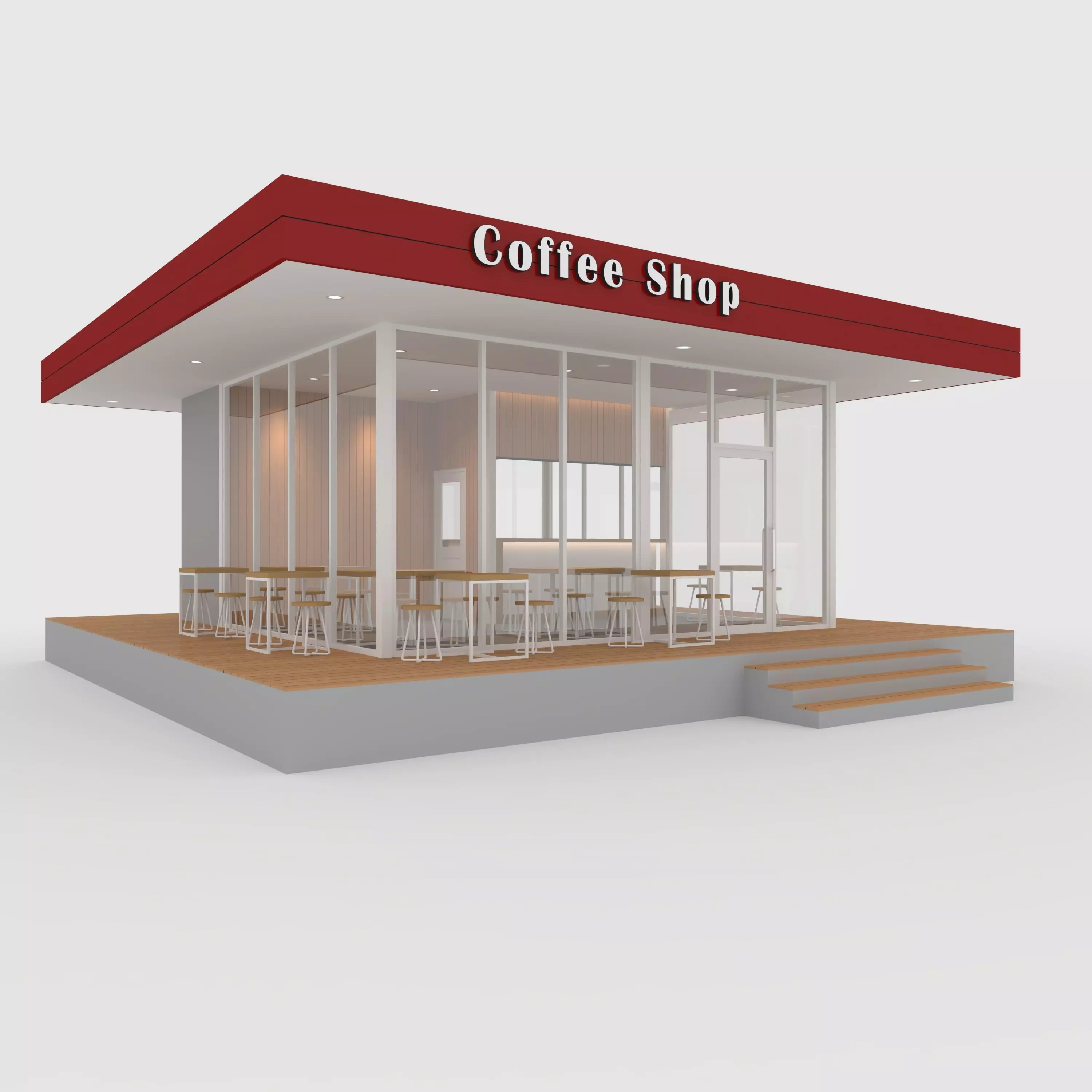 Coffee Shop 1 3D model_0