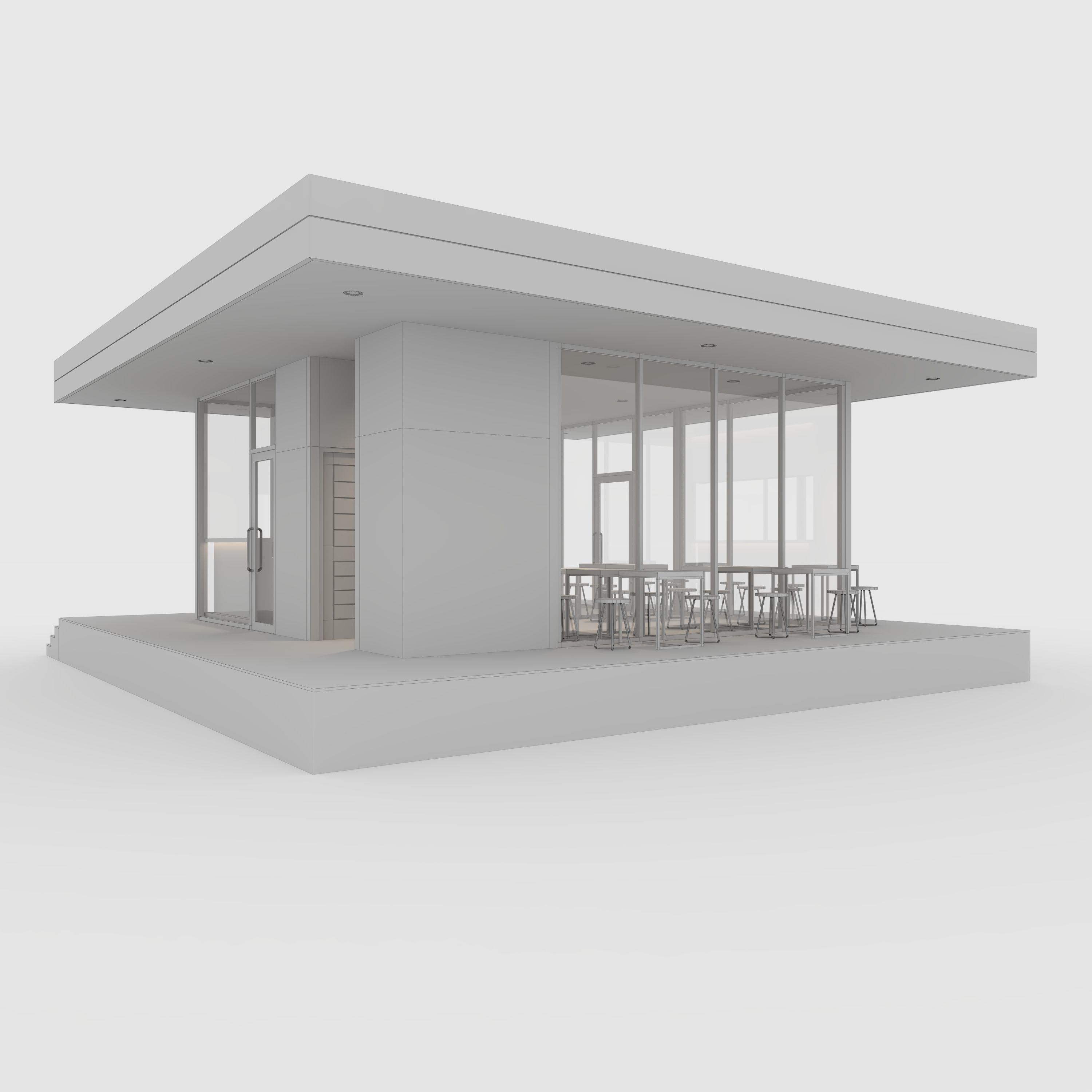 Coffee Shop 1 3D model_11
