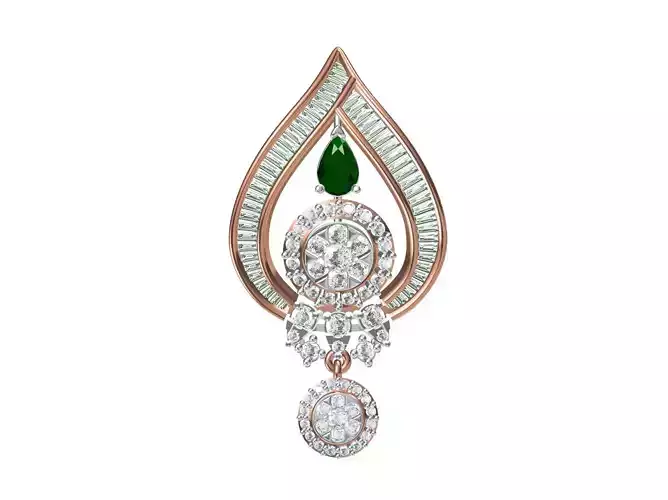 Women Heavy Unique Pendant STL FBX JCD Details