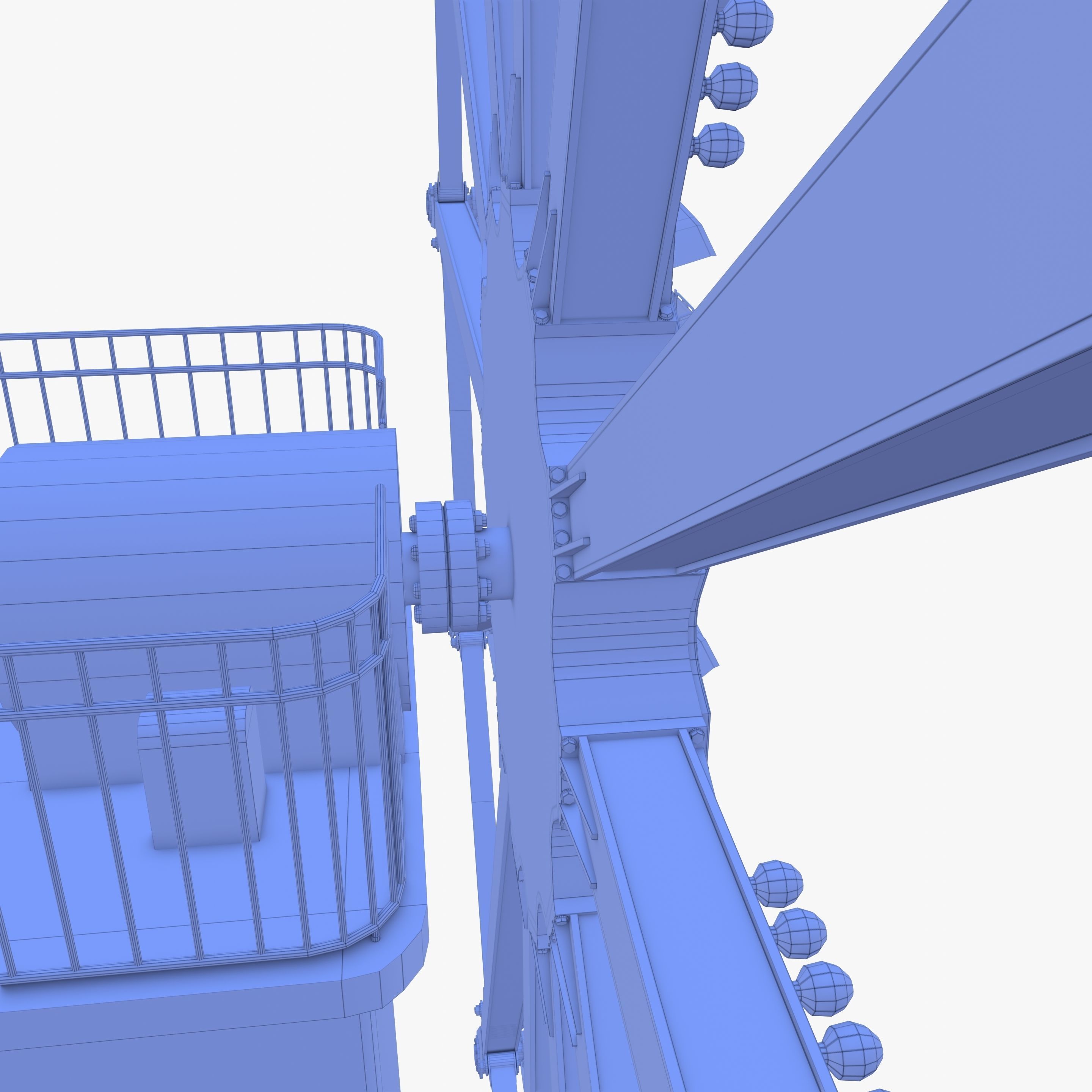 Ferris wheel v2 Low-poly 3D model_28