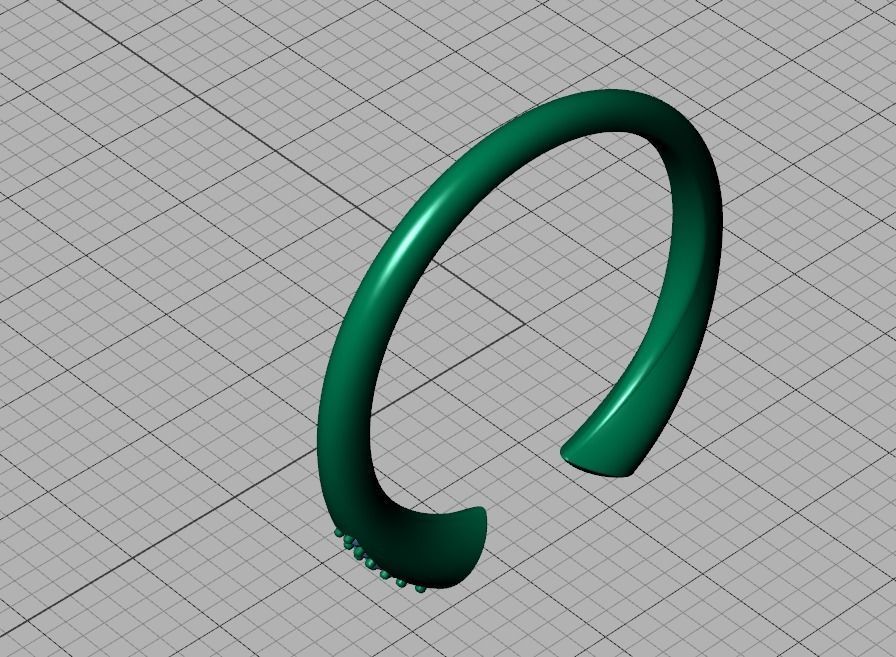 STACKABLE DIAMOND BAND  SOPHIA OPEN RING V3 3dmodel  3D print model_43