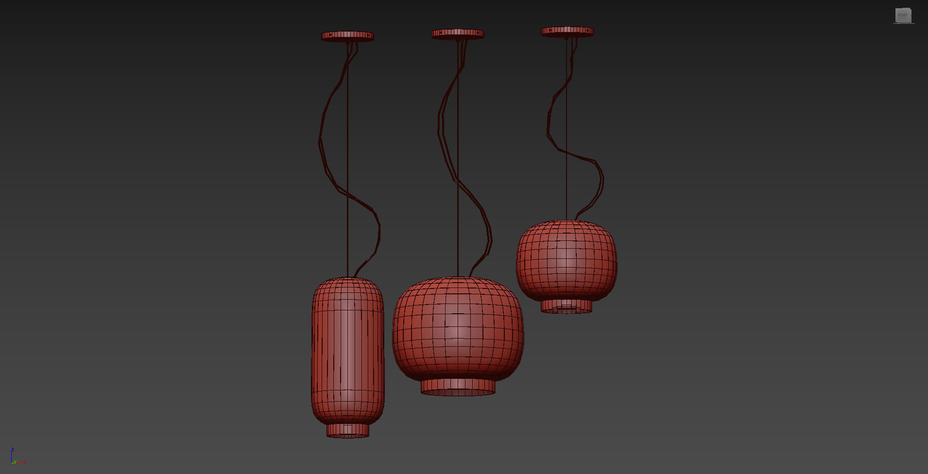 Chouchin Reverse 3 Suspension Lamp from Foscarini 3D model_5