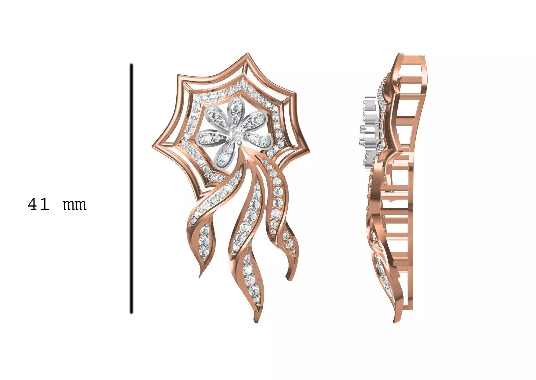 Women Heavy Unique Pendant STL FBX JCD Details 3D print model_0