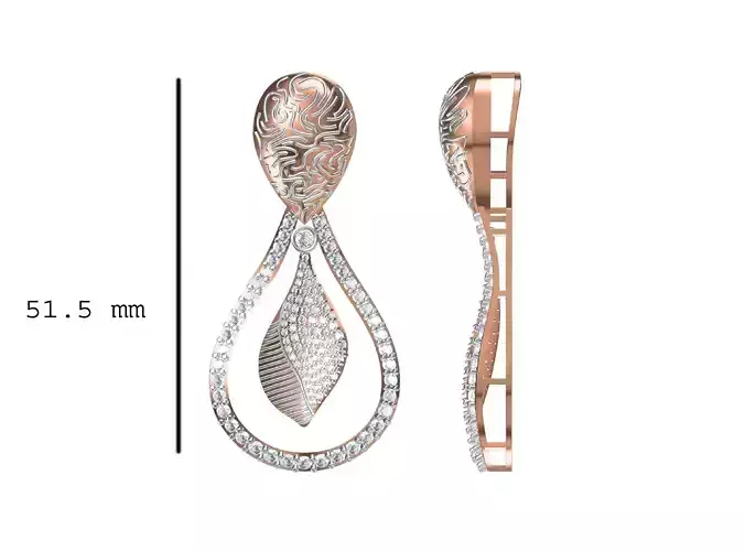 Women Heavy Unique Pendant STL FBX JCD Details