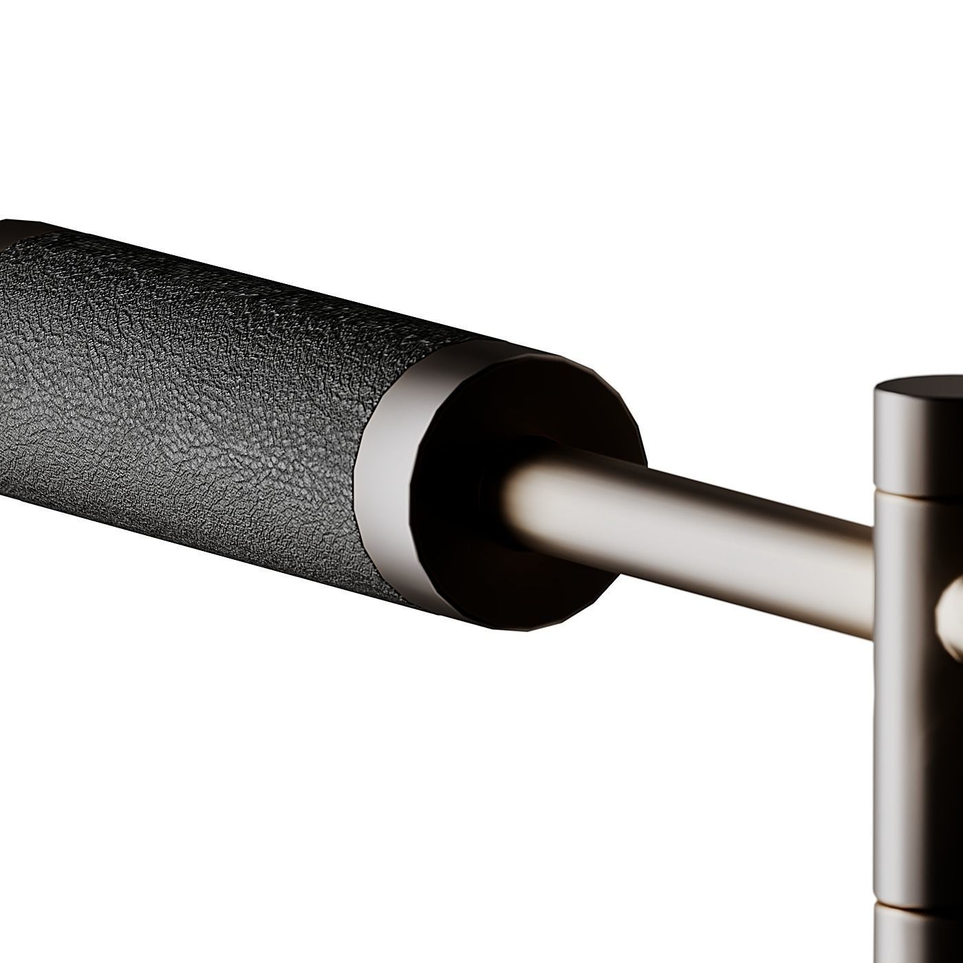 Apparatus Cylinder Reading Sconce Brass and Leather from 3D model_1