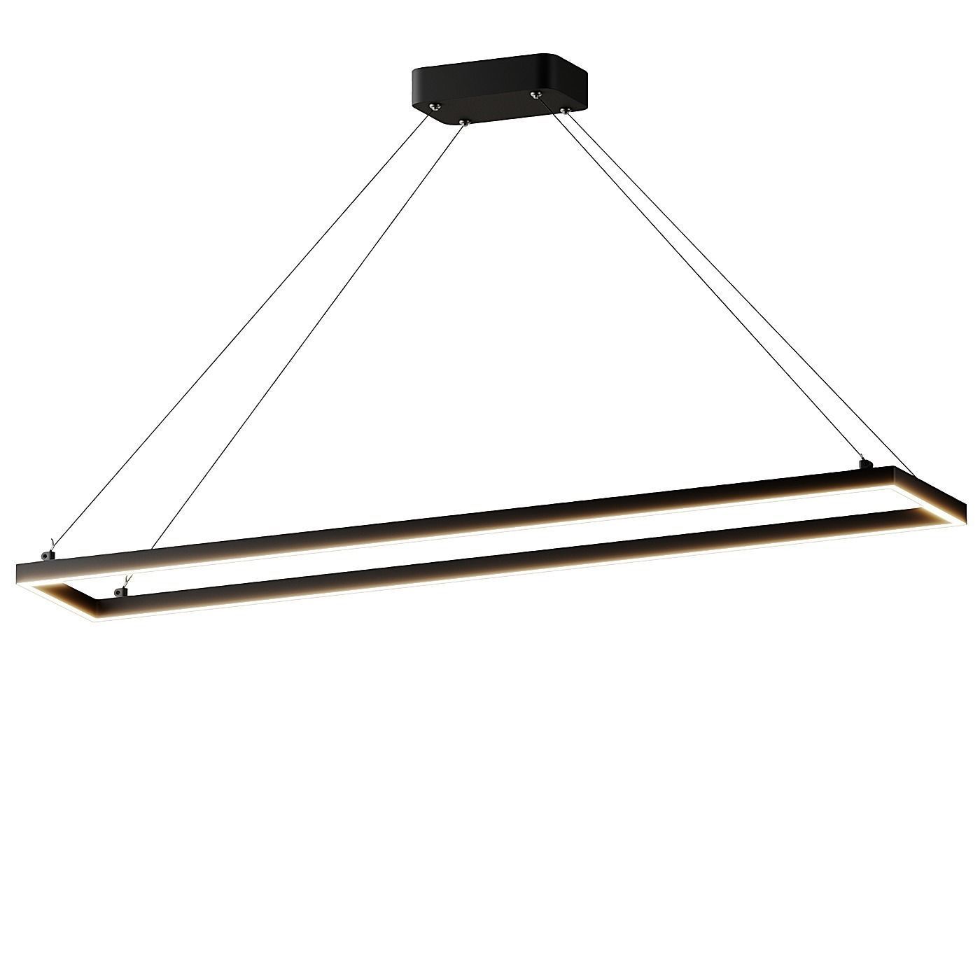 Piazza LED Rectangle Pendant 30 and 48 by Kuzco Lighting  3D model_2