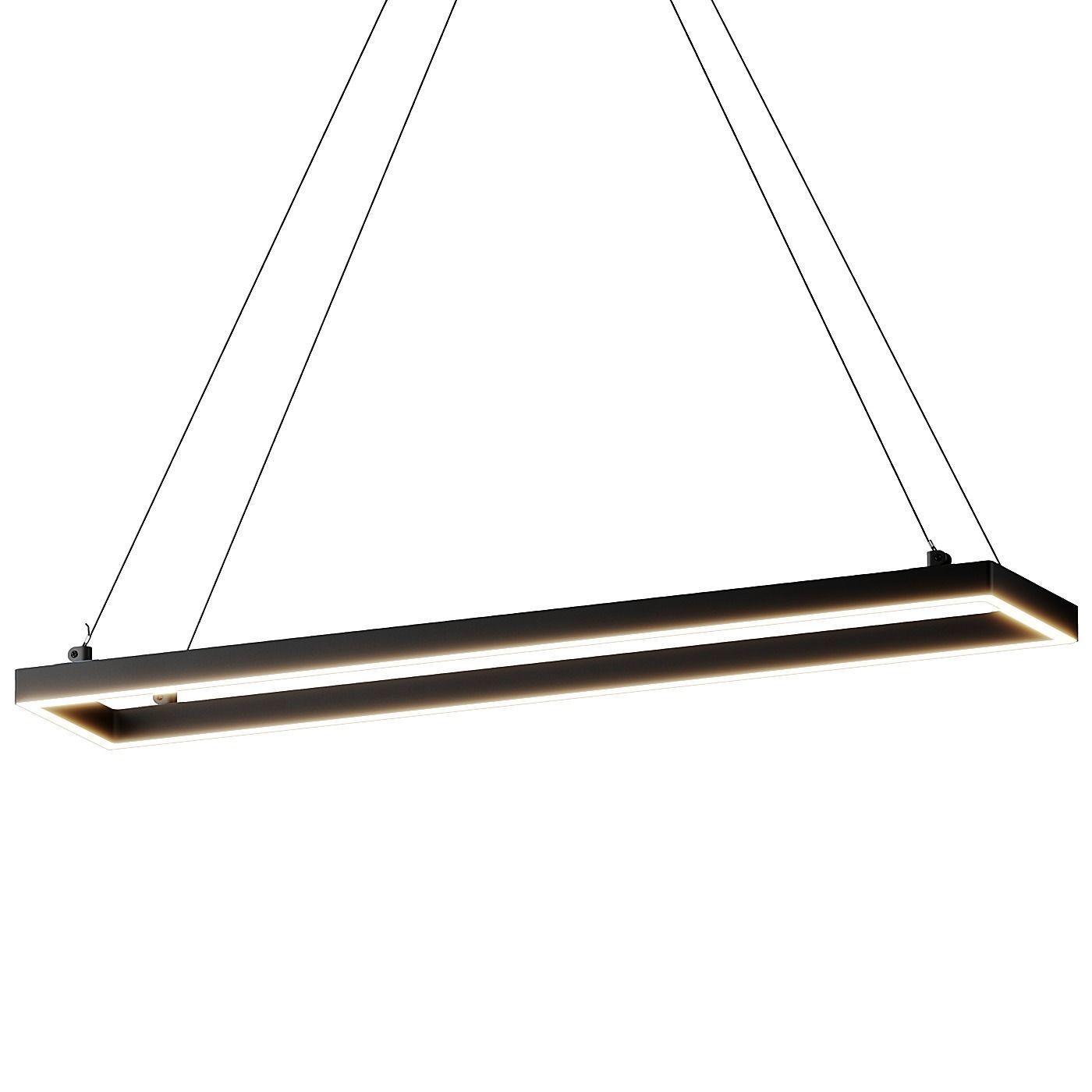 Piazza LED Rectangle Pendant 30 and 48 by Kuzco Lighting  3D model_1