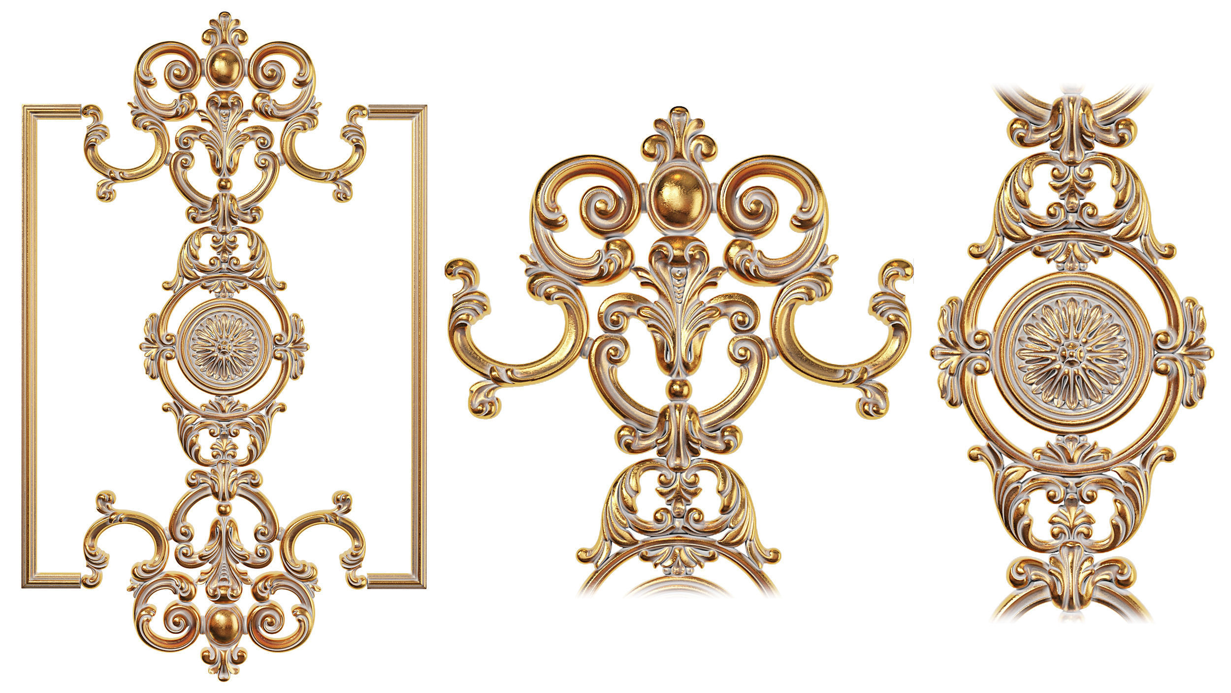 Classic carved 209 3D model_1