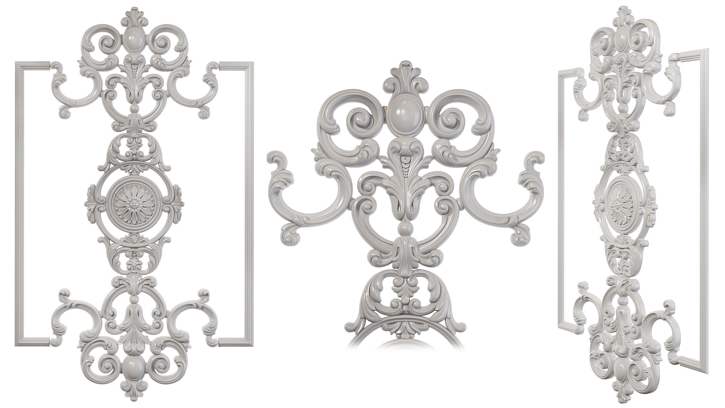 Classic carved 209 3D model_4