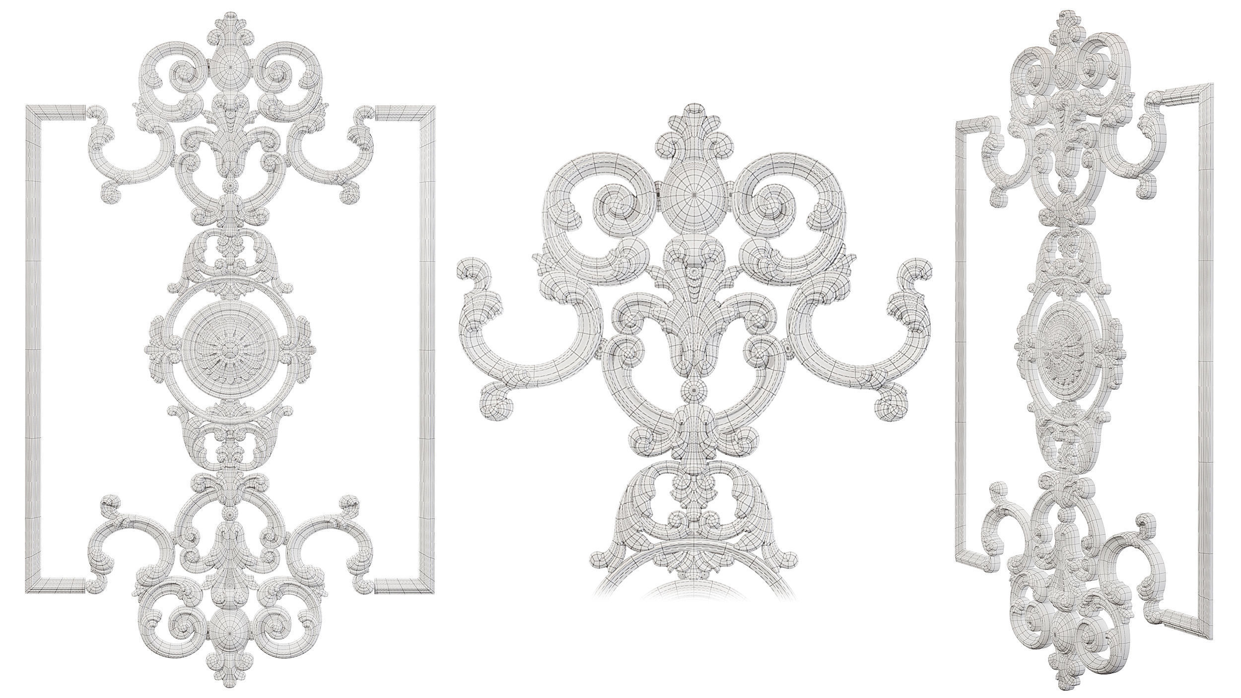 Classic carved 209 3D model_5