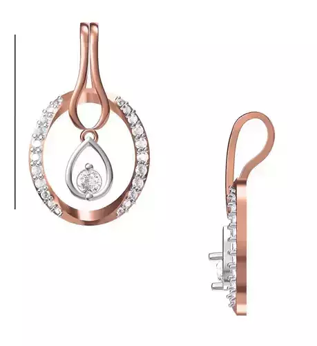 Women Heavy Unique Pendant STL FBX JCD Details
