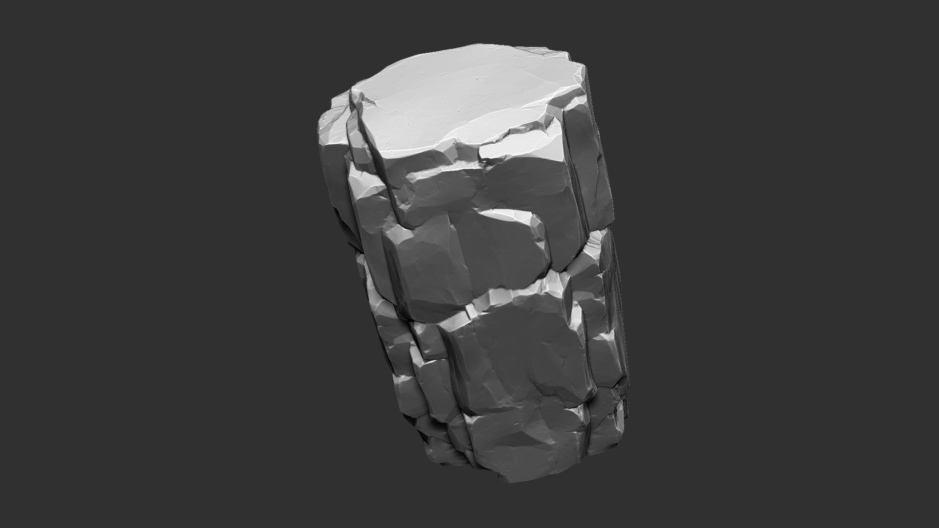 3D Mountain rock Zbrush sculpt 3D model_13