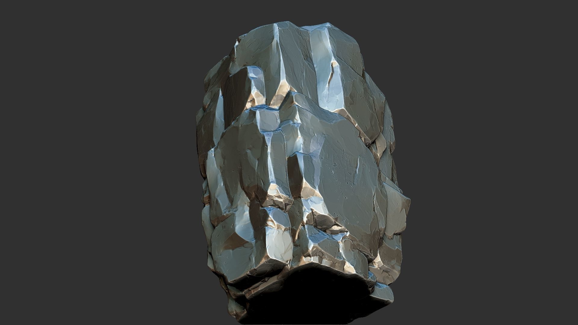 3D Mountain rock Zbrush sculpt 3D model_23